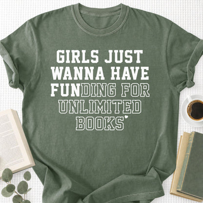 Girls Just Wanna Have Fun Unisex T-Shirt - Book Social Club