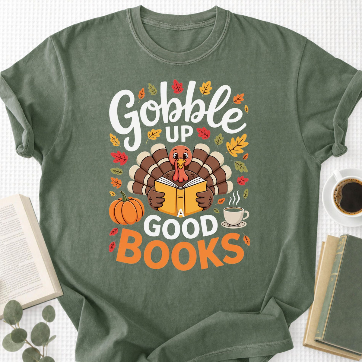 Gobble Up a Good Book Unisex T-Shirt - Book Social Club