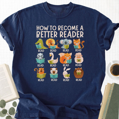 How to Become a Better Reader Unisex T-Shirt - Book Social Club