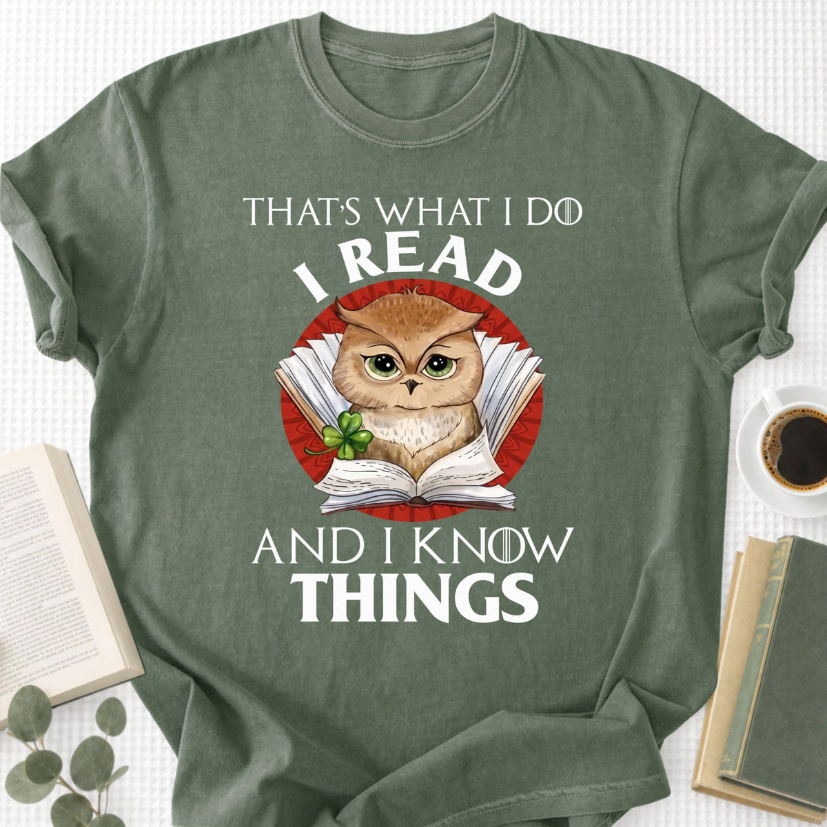 I Read And I Know Things Unisex T-Shirt - Book Social Club