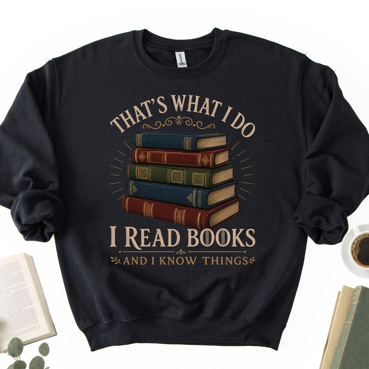 I Read Books And I Know Things Unisex Sweatshirt - Book Social Club