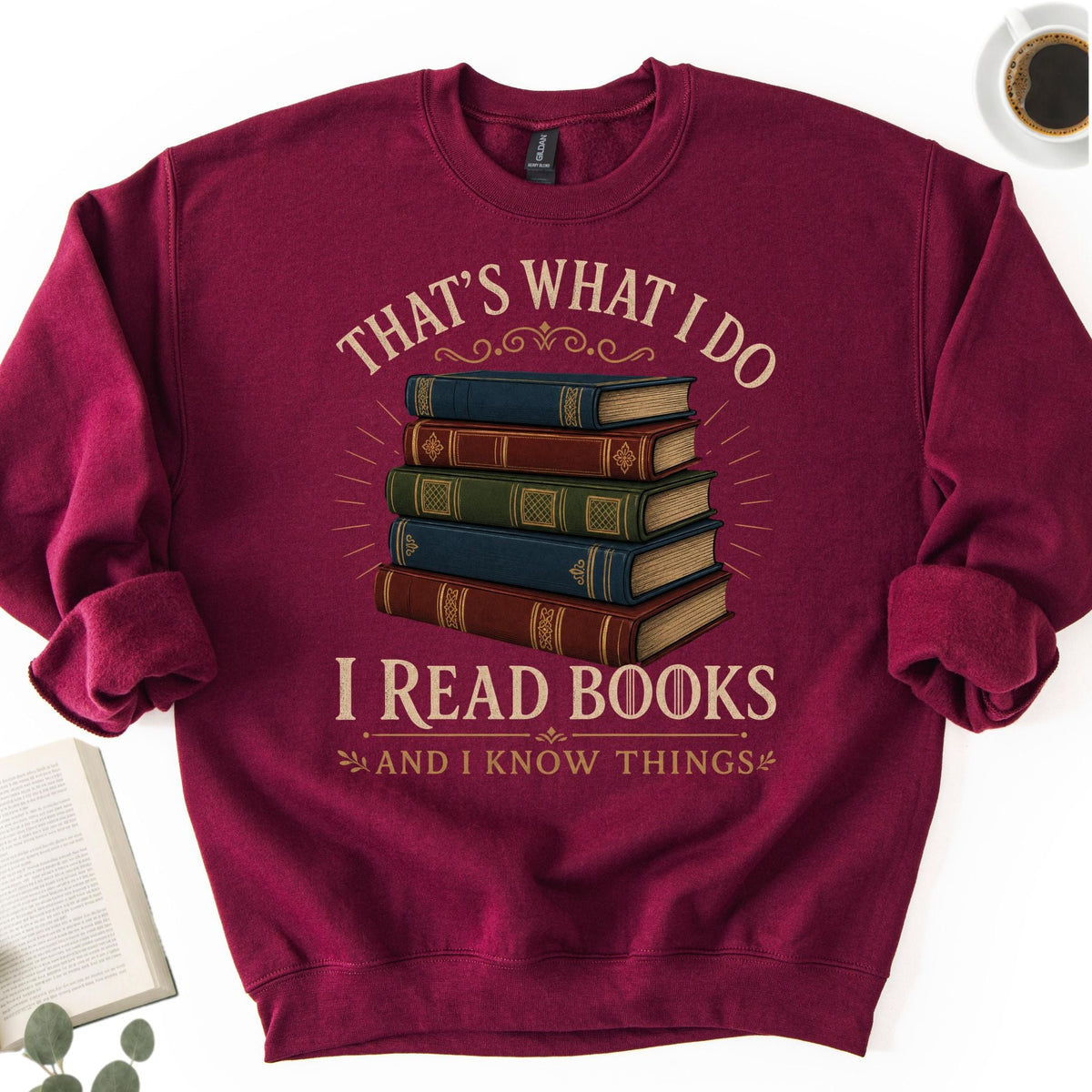 I Read Books And I Know Things Unisex Sweatshirt - Book Social Club