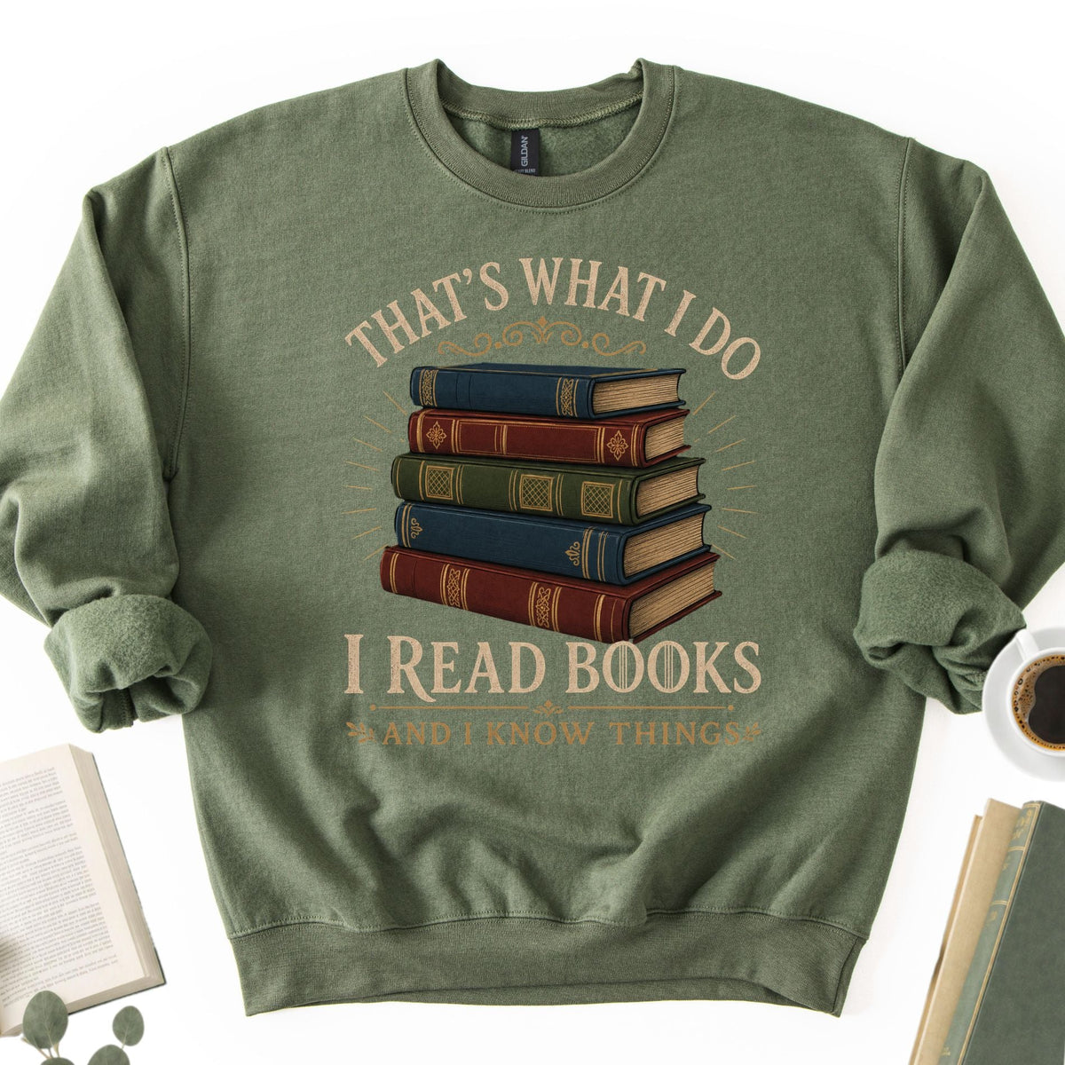 I Read Books And I Know Things Unisex Sweatshirt - Book Social Club