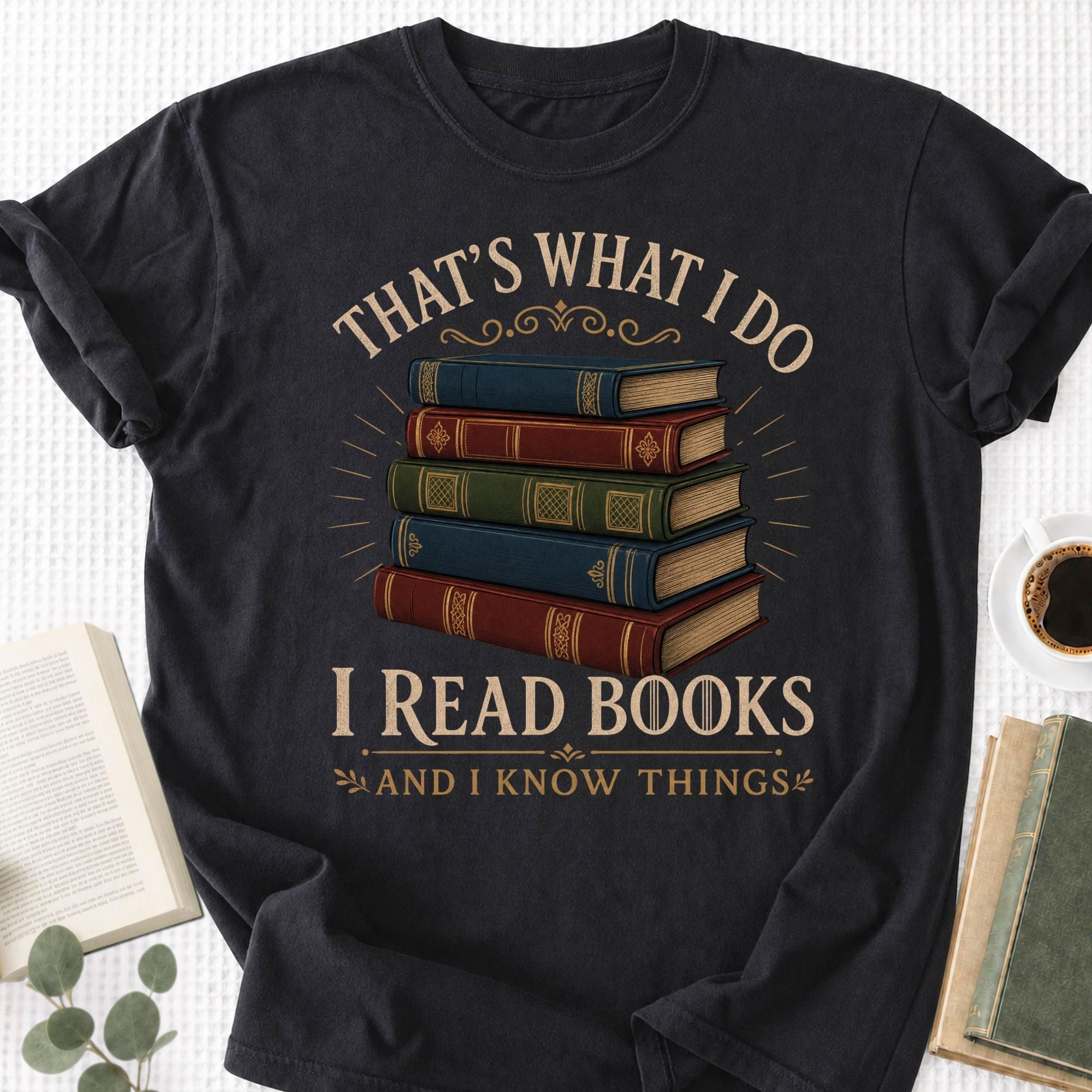 I Read Books And I Know Things Unisex T-Shirt - Book Social Club