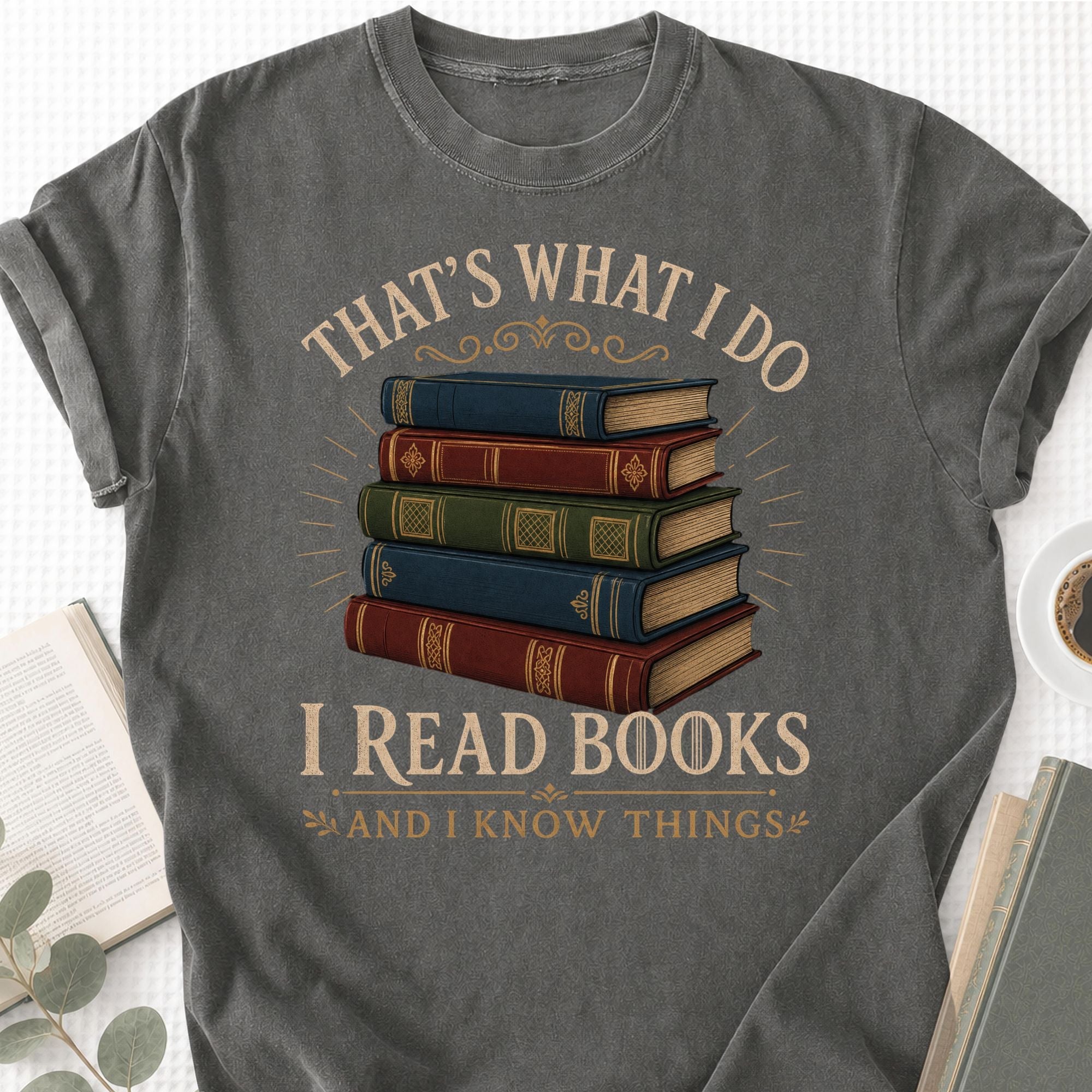 I Read Books And I Know Things Unisex T-Shirt - Book Social Club