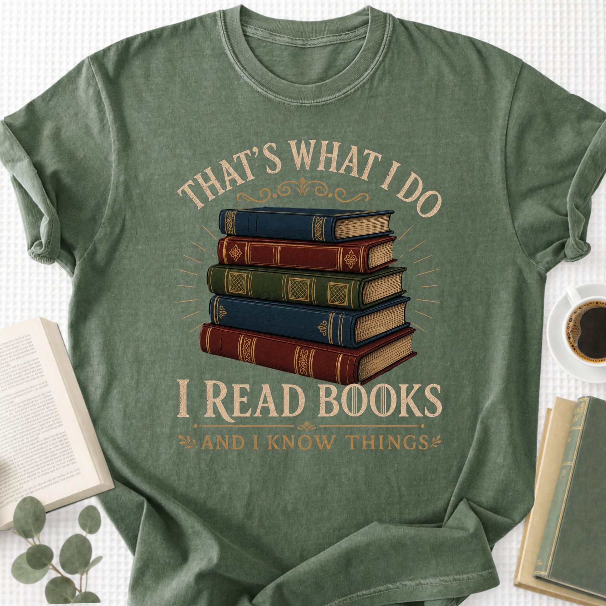 I Read Books And I Know Things Unisex T-Shirt - Book Social Club