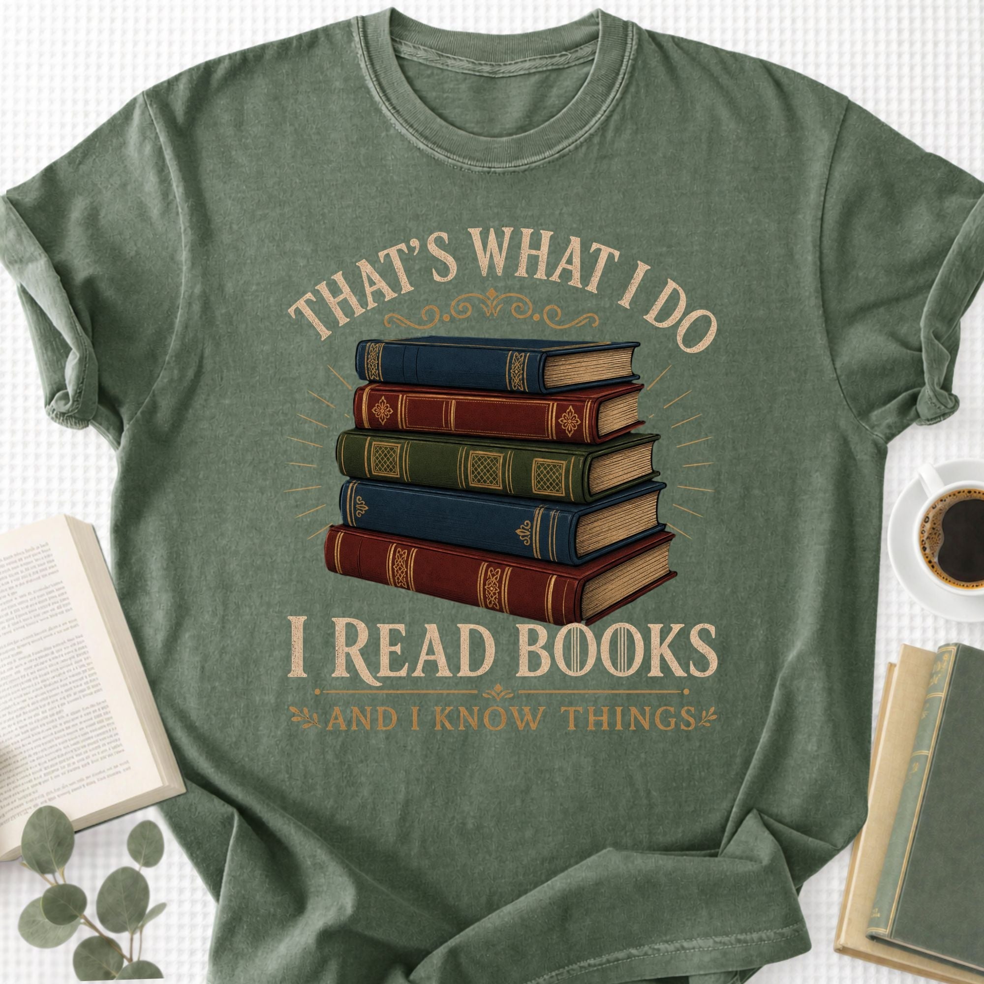 I Read Books And I Know Things Unisex T-Shirt - Book Social Club