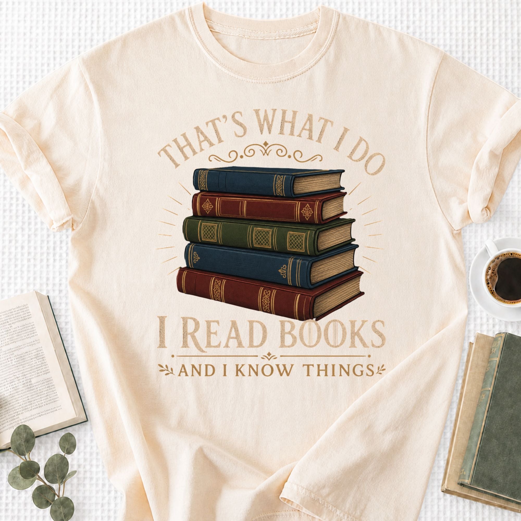 I Read Books And I Know Things Unisex T-Shirt - Book Social Club