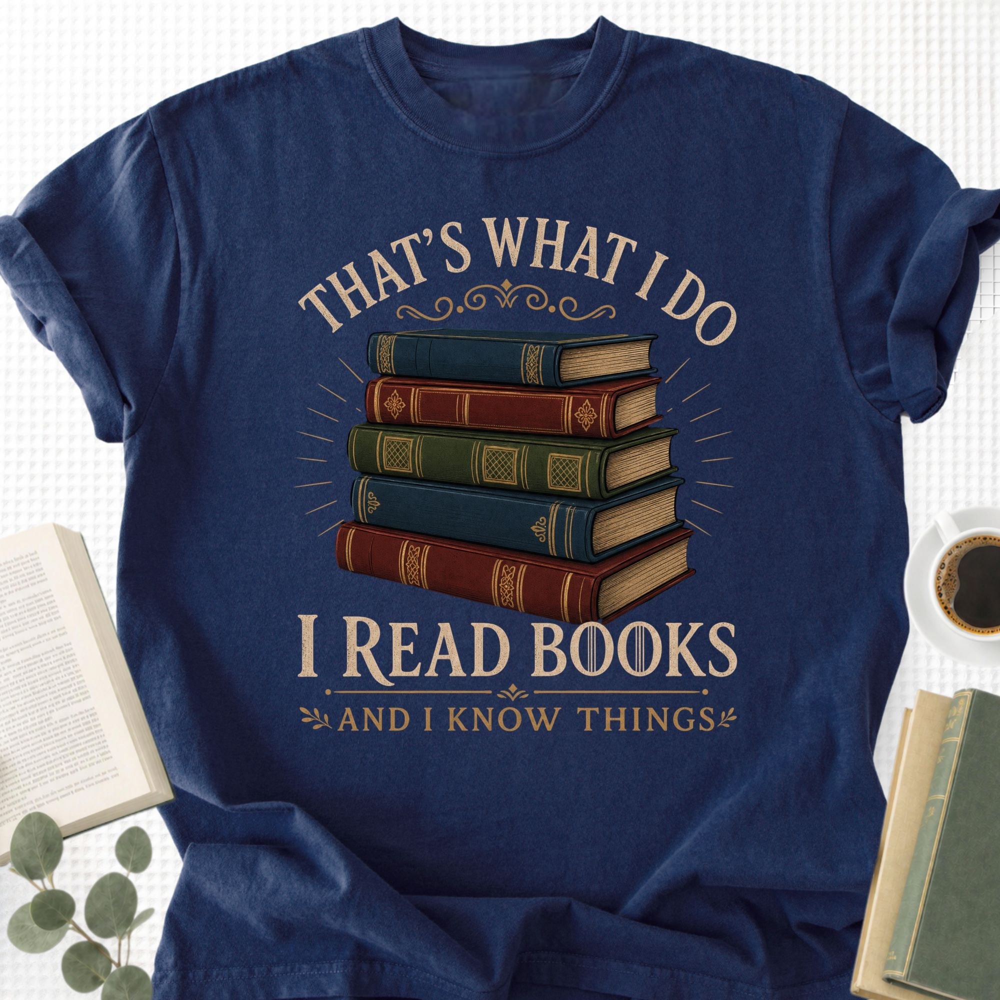 I Read Books And I Know Things Unisex T-Shirt - Book Social Club