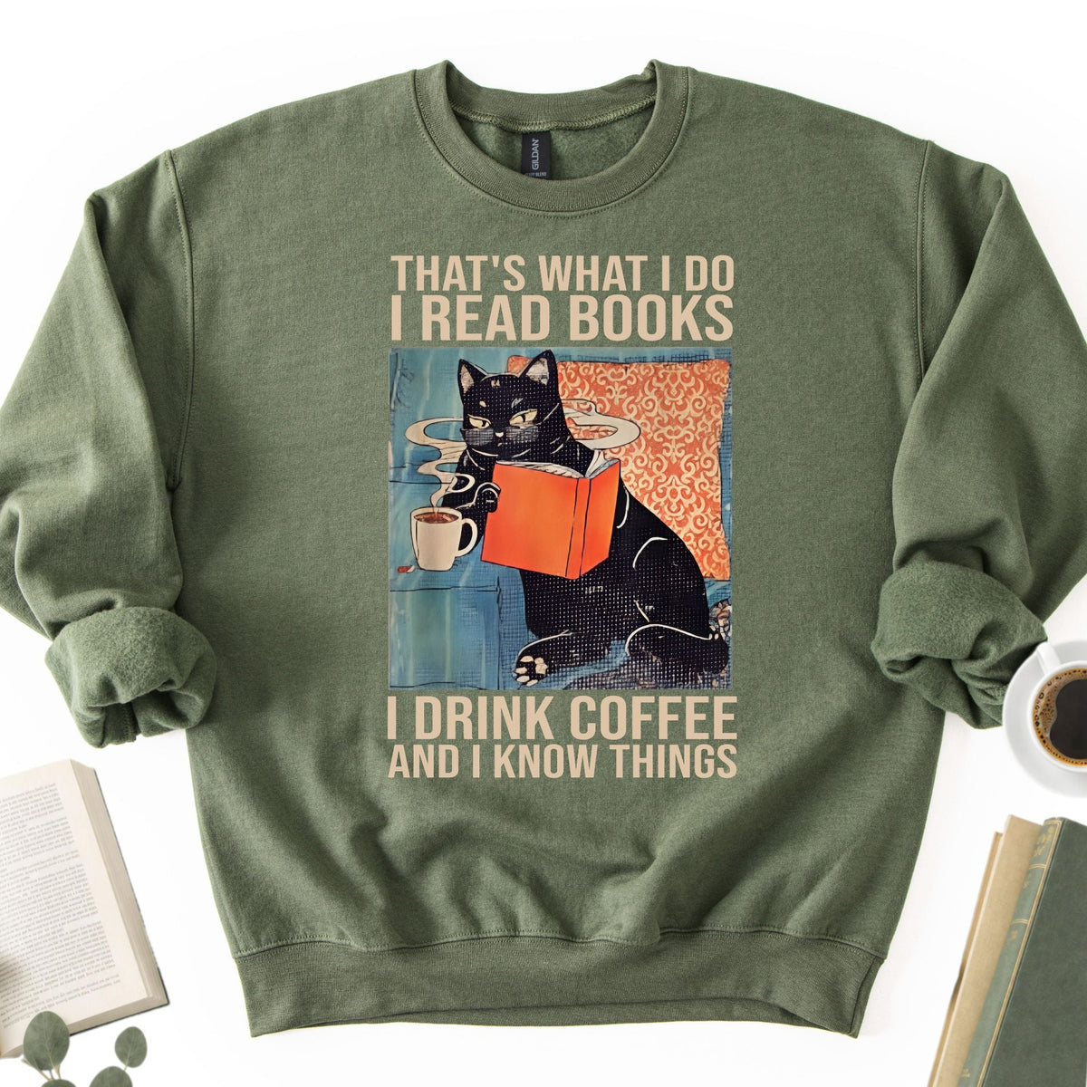 I Read Books I Drink Coffee And I know Things Unisex Sweatshirt - Book Social Club