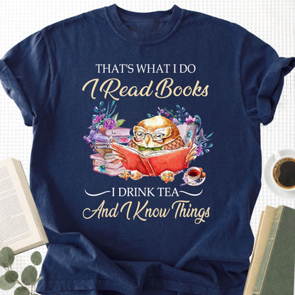 I Read Books I Drink Tea Unisex T-Shirt - Book Social Club