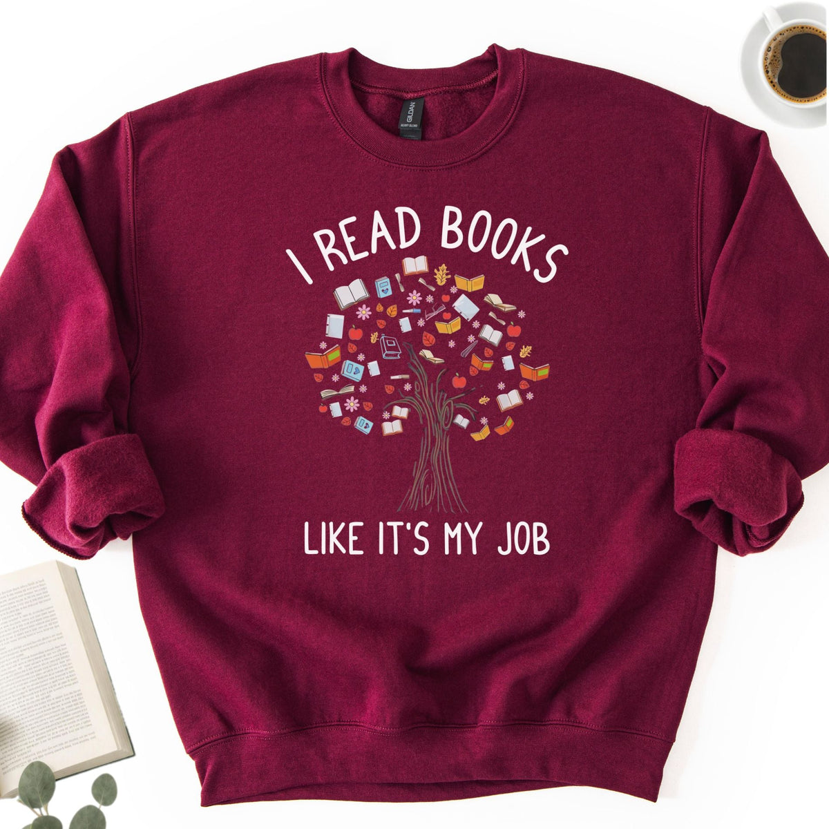I Read Books Like It's My Job Unisex Sweatshirt - Book Social Club