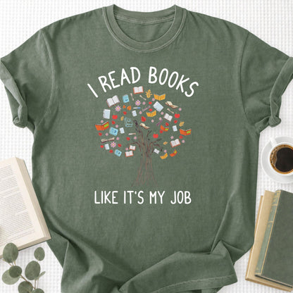 I Read Books Like It's My Job Unisex T-Shirt - Book Social Club