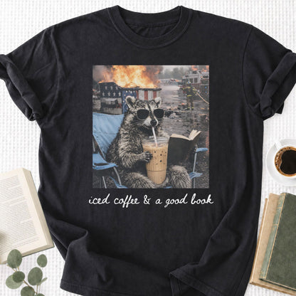 Ice Coffee & a Good Book Unisex T-Shirt - Book Social Club