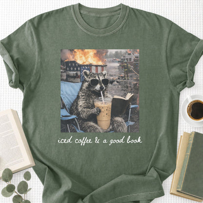 Ice Coffee & a Good Book Unisex T-Shirt - Book Social Club