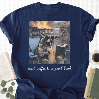 Ice Coffee & a Good Book Unisex T-Shirt - Book Social Club