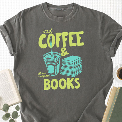 Iced Coffee & Books Unisex T-Shirt - Book Social Club