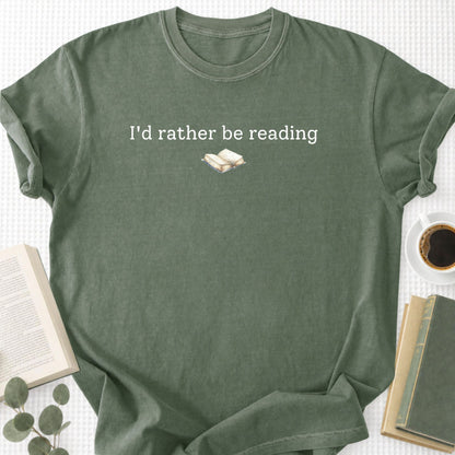 I'd Rather Be Reading Unisex T-Shirt - Book Social Club