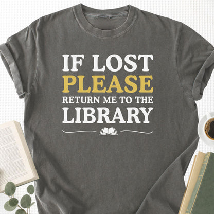 If Lost Return Me to Library Unisex T-Shirt - Book Social Club