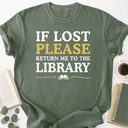 If Lost Return Me to Library Unisex T-Shirt - Book Social Club