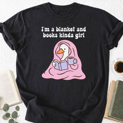 I'm A Blanket And Books Kinda Girl Unisex T-Shirt - Book Social Club