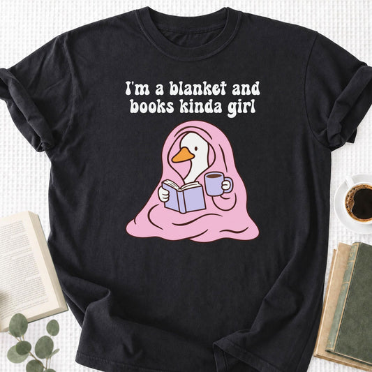 I'm A Blanket And Books Kinda Girl Unisex T-Shirt - Book Social Club