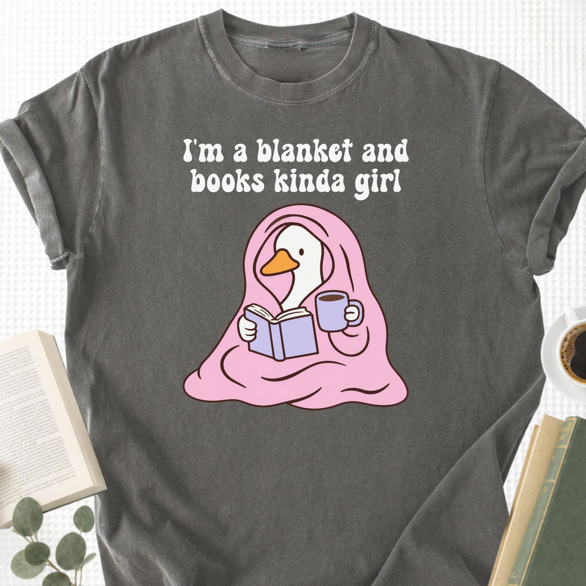 I'm A Blanket And Books Kinda Girl Unisex T-Shirt - Book Social Club