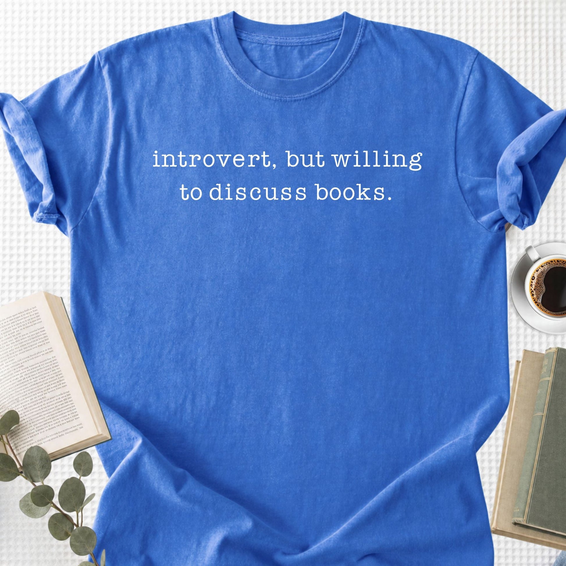 Introvert But Willing to Discuss Books Unisex T-Shirt - Book Social Club