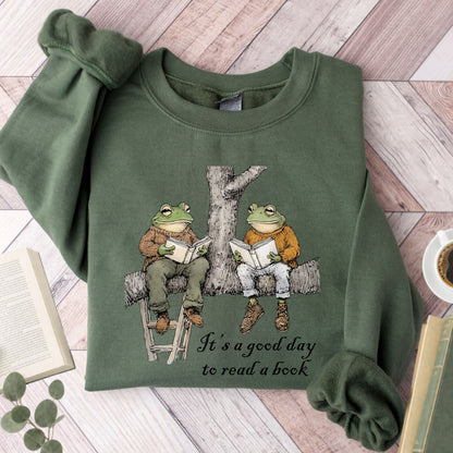 It's a Good Day to Read a Book Flogs Unisex Sweatshirt - Book Social Club