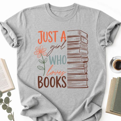 Just A Girl Who Loves Books Unisex T-Shirt, Book Lover Gift for Readers - Book Social Club