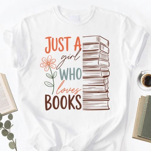 Just A Girl Who Loves Books Unisex T-Shirt, Book Lover Gift for Readers - Book Social Club