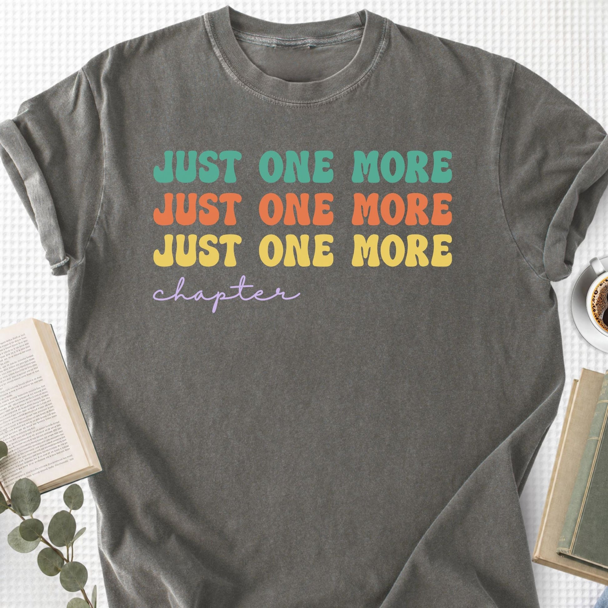 Just One More Chapter Groovy Unisex T-Shirt - Book Social Club