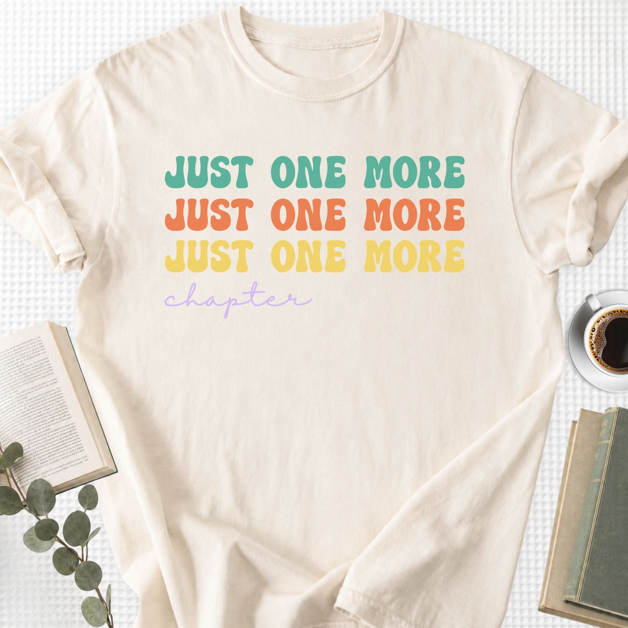 Just One More Chapter Groovy Unisex T-Shirt - Book Social Club