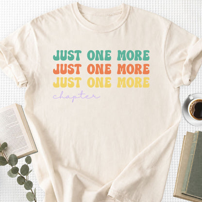 Just One More Chapter Groovy Unisex T-Shirt - Book Social Club