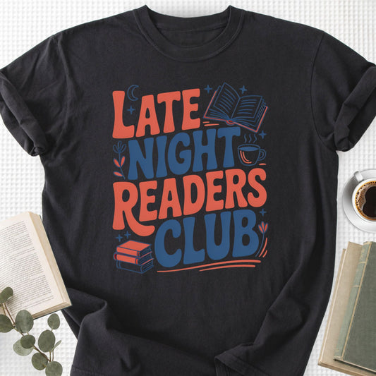 Late Night Readers Club Unisex T-Shirt - Book Social Club