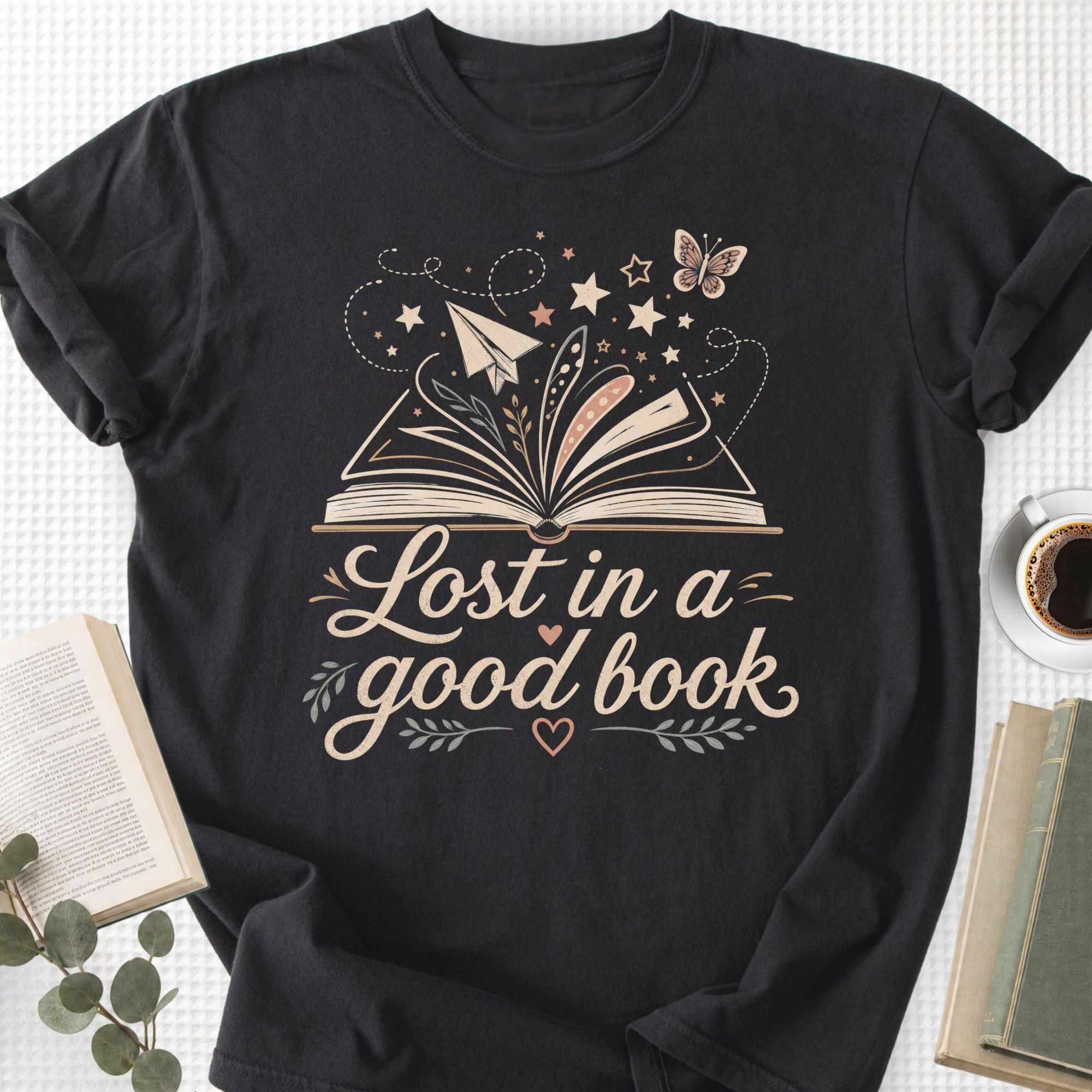Lost In A Good Book Magical Unisex T-Shirt - Book Social Club