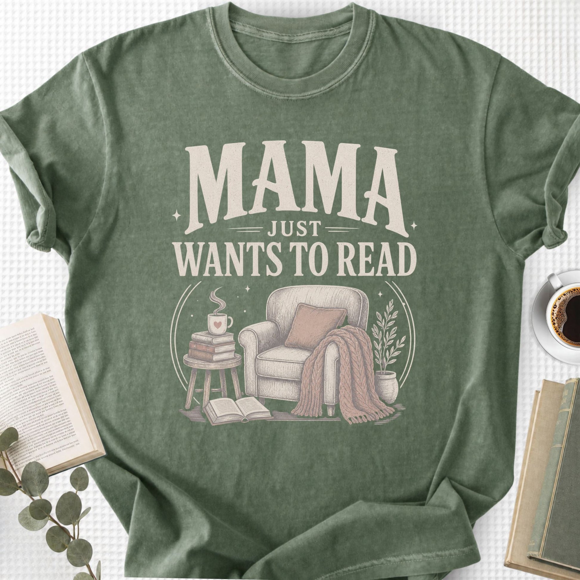Mama Just Wants To Read Unisex T-Shirt, Book Lover Mom Gift - Book Social Club