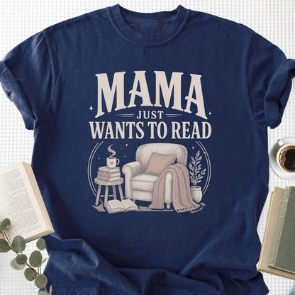 Mama Just Wants To Read Unisex T-Shirt, Book Lover Mom Gift - Book Social Club
