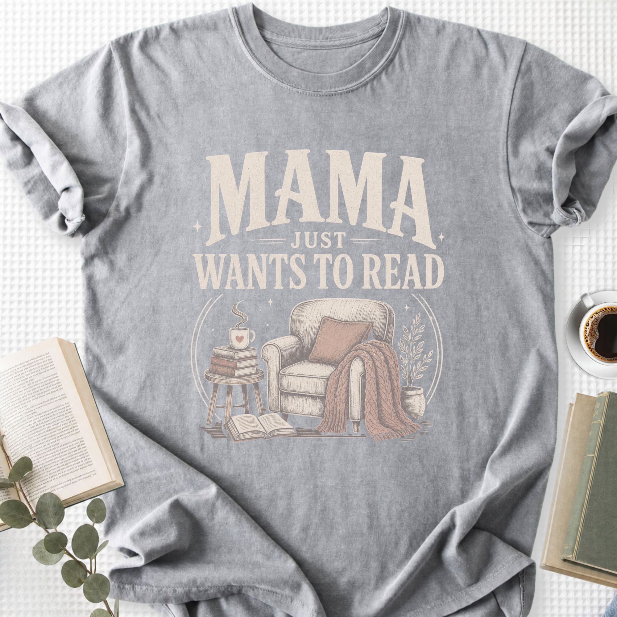 Mama Just Wants To Read Unisex T-Shirt, Book Lover Mom Gift - Book Social Club