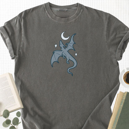 Moon and Dragon Fantasy Unisex T-Shirt - Book Social Club
