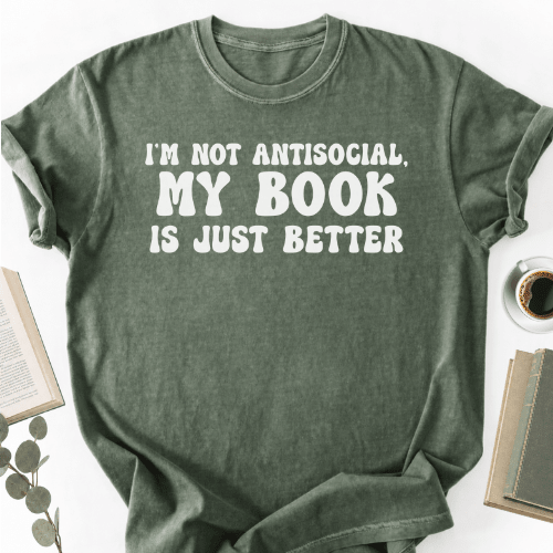 My Book Is Just Better Unisex T-Shirt, Funny Bookworm Gift - Book Social Club