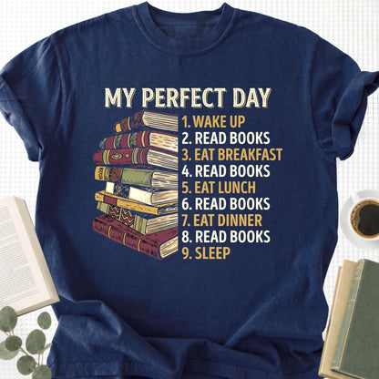 My Perfect Day Unisex T-Shirt - Book Social Club