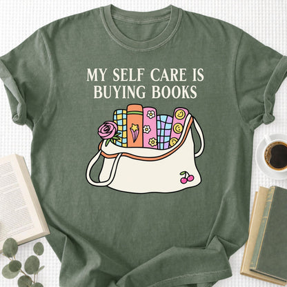 My Self Care Is Buying Books Unisex T-Shirt - Book Social Club