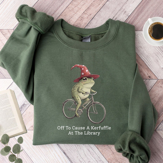 Off To Cause A Kerfuffle At The Library Unisex Sweatshirt - Book Social Club