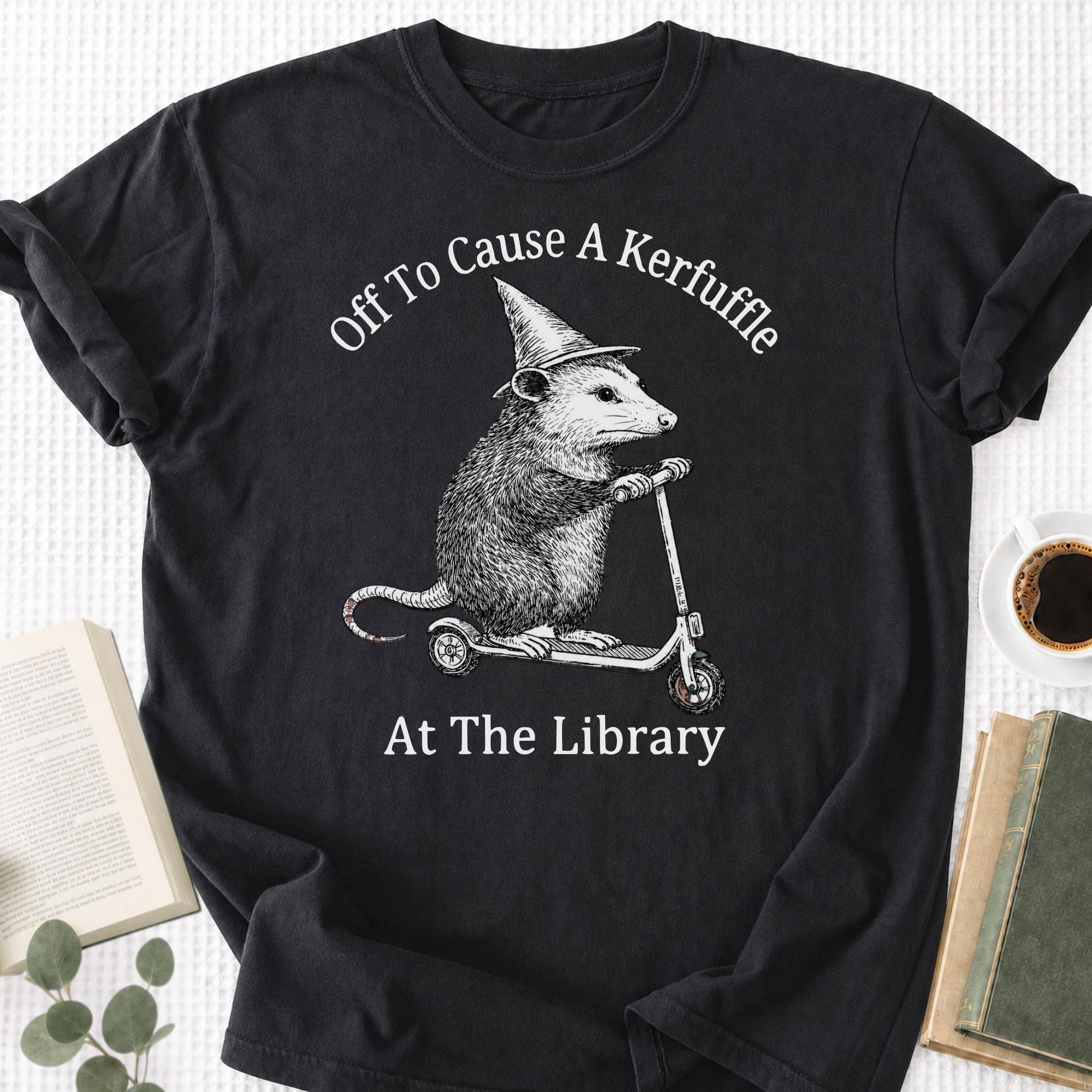 Off To Cause A Kerfuffle At The Library Unisex T-Shirt - Book Social Club