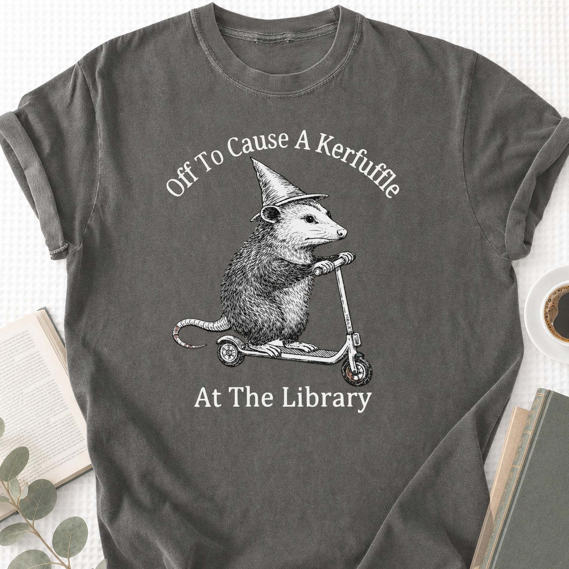 Off To Cause A Kerfuffle At The Library Unisex T-Shirt - Book Social Club