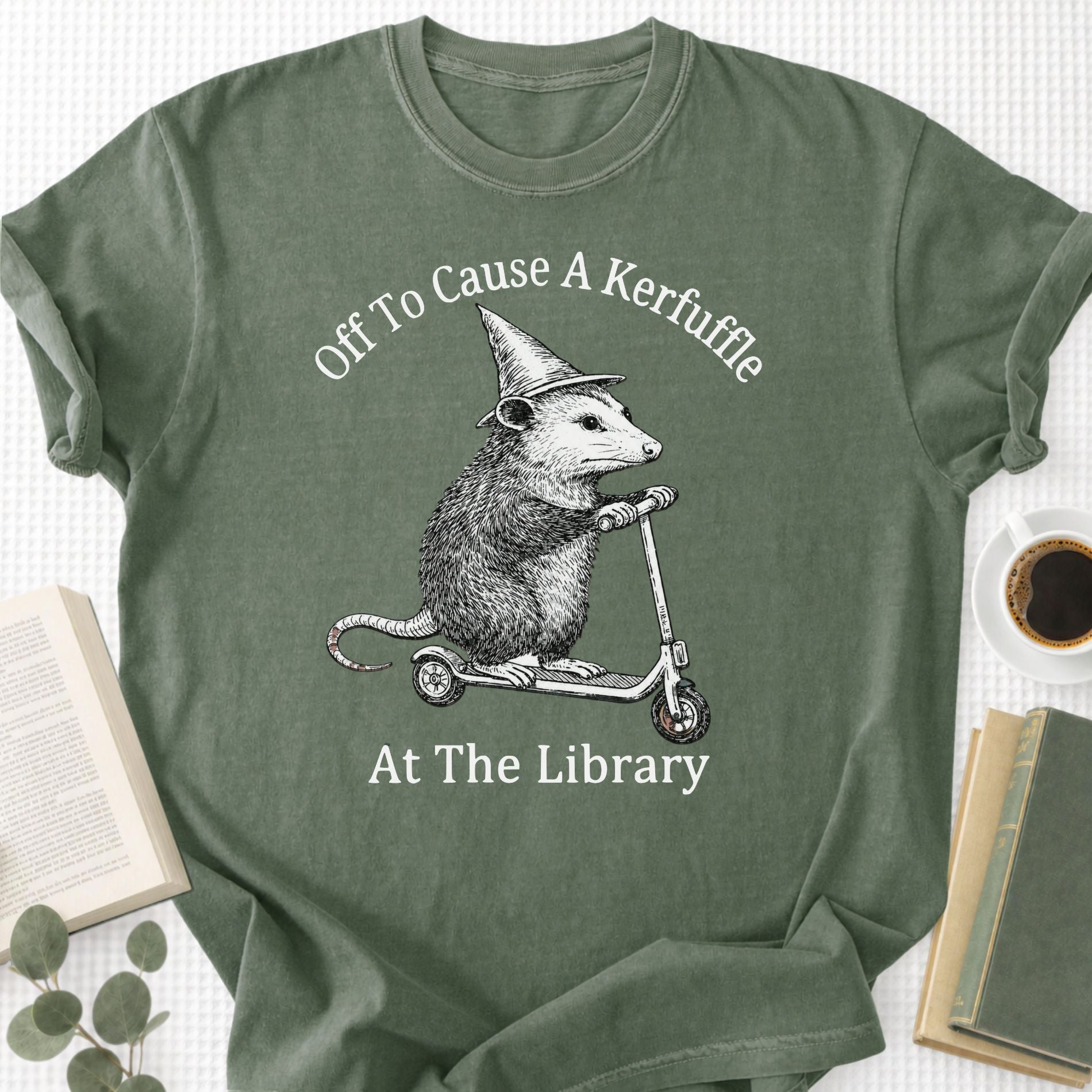 Off To Cause A Kerfuffle At The Library Unisex T-Shirt - Book Social Club