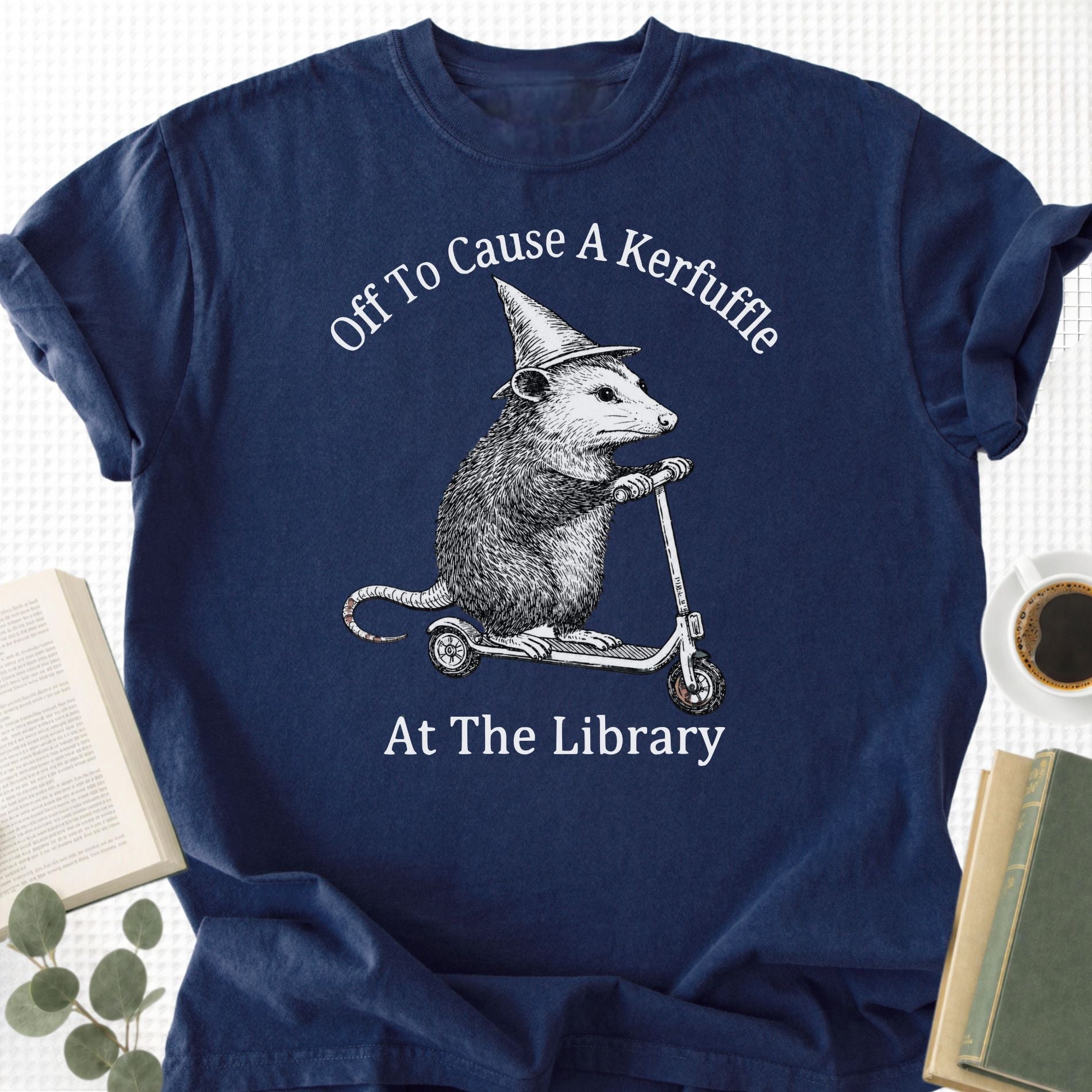 Off To Cause A Kerfuffle At The Library Unisex T-Shirt - Book Social Club