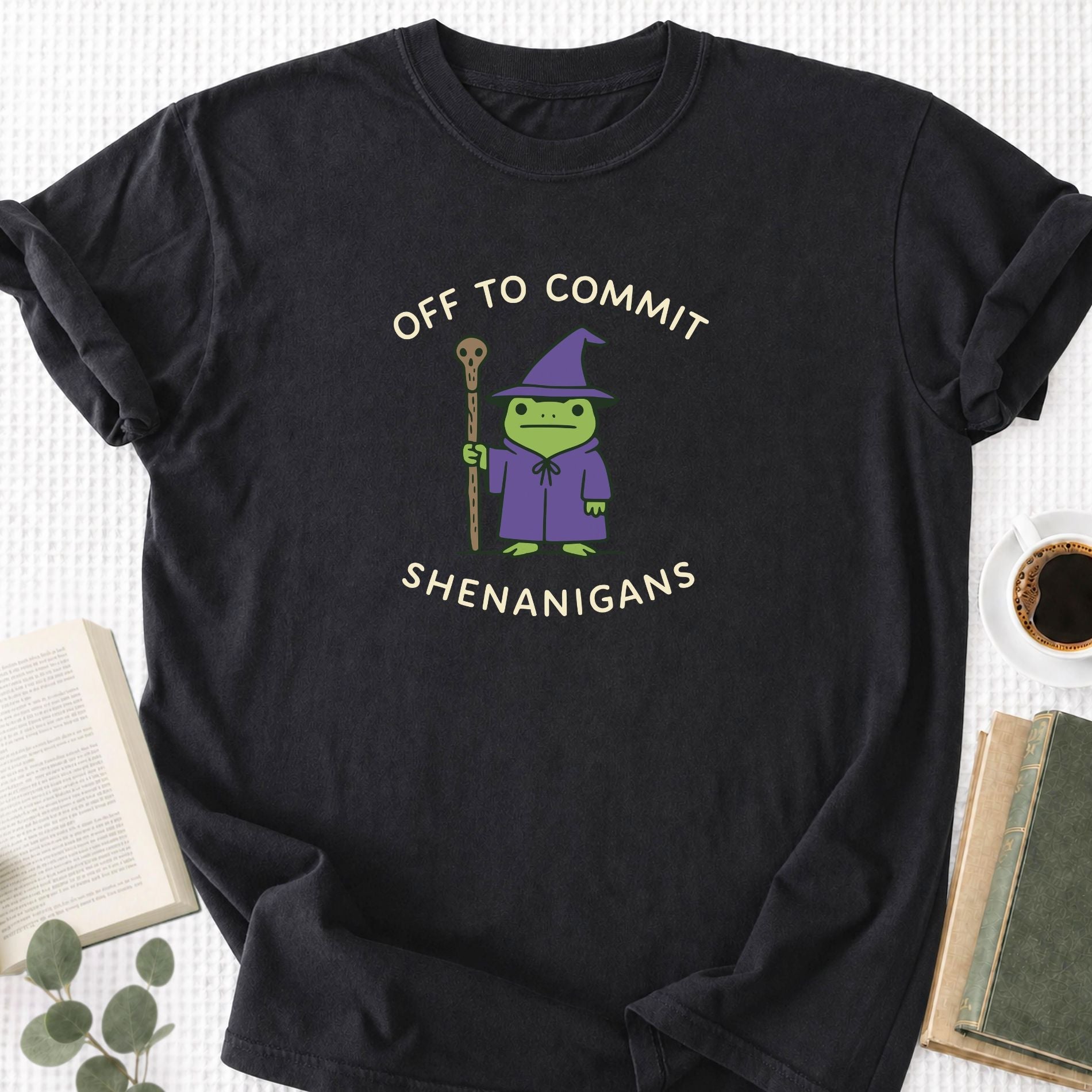 Off to Commit Shenanigans Unisex T-Shirt - Book Social Club