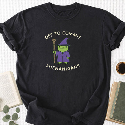 Off to Commit Shenanigans Unisex T-Shirt - Book Social Club